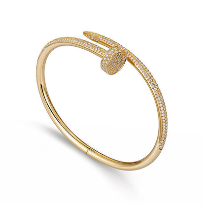 [Avelora]JUSTE UN CLOU 3.5MM FULL PAVÉ NAIL BANGLE