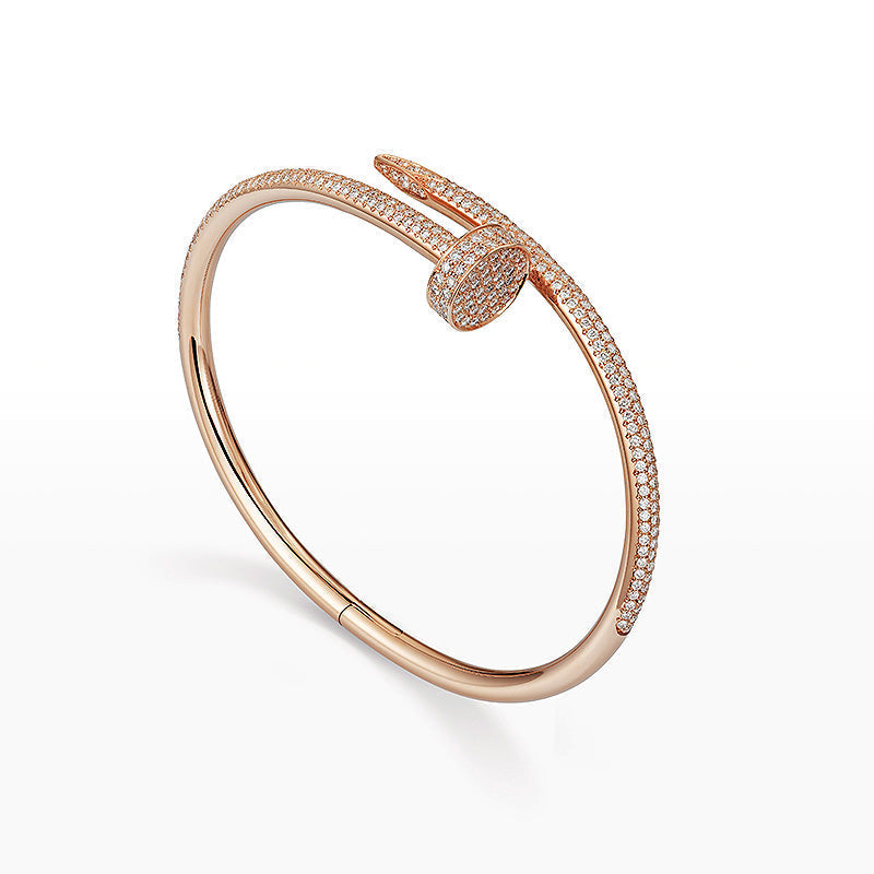 [Avelora]JUSTE UN CLOU 3.5MM FULL PAVÉ NAIL BANGLE