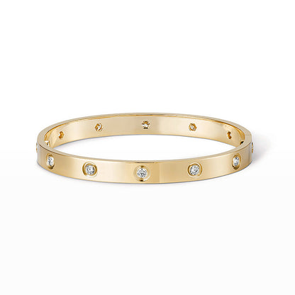 [Avelora]CLASSIC 6.1MM LOVE BANGLE - 10-DIAMOND
