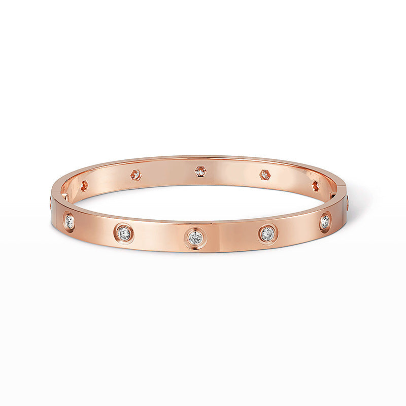 [Avelora]CLASSIC 6.1MM LOVE BANGLE - 10-DIAMOND
