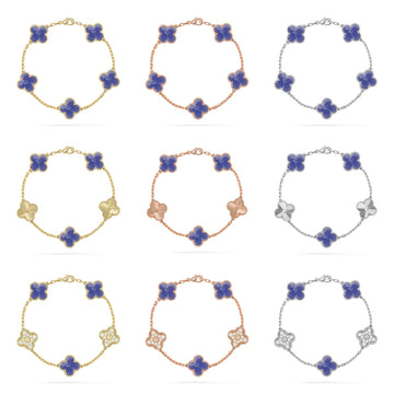 [Avelora Jewelry ]CLOVER 5 MOTIF BLUE VEINS BRACELET COLLECTION