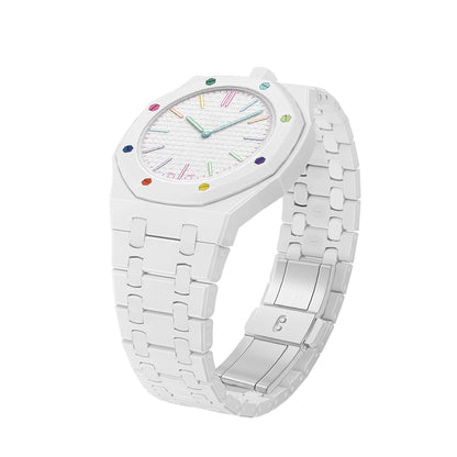 [Avelora]OAK POP EXCLUSIVE WHITE BIOCERAMIC STRAP
