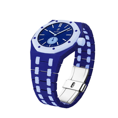 [Avelora]OAK POP EXCLUSIVE DARK BLUE AND LIGHT BLUE BIOCERAMIC STRAP