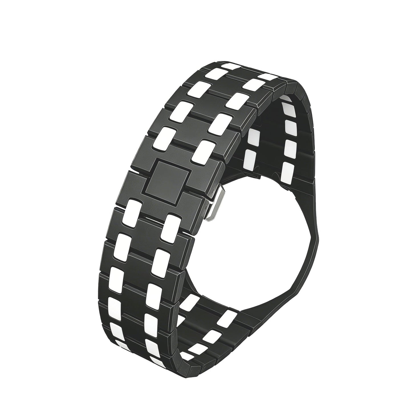 [Avelora]OAK POP EXCLUSIVE BLACK AND WHITE BIOCERAMIC STRAP