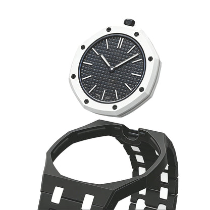 [Avelora]OAK POP EXCLUSIVE BLACK AND WHITE BIOCERAMIC STRAP