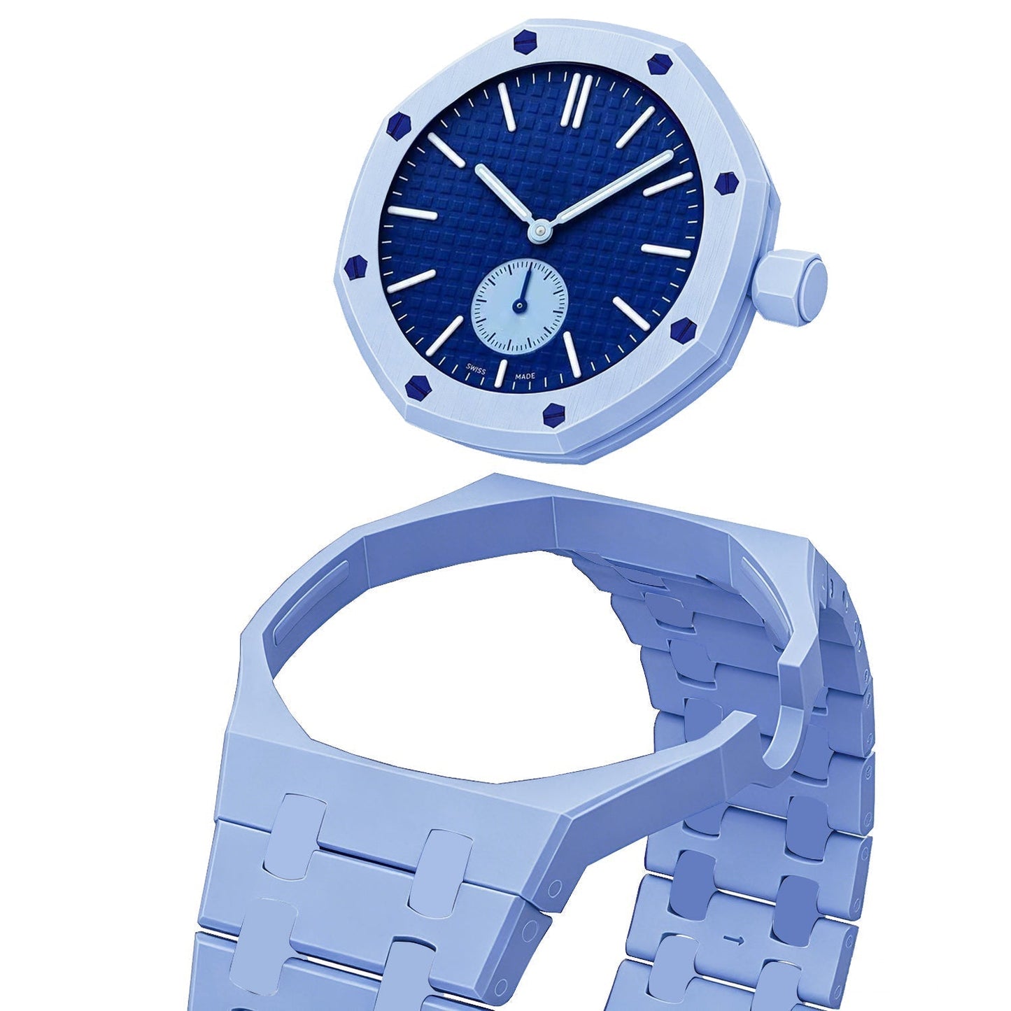 [Avelora]OAK POP EXCLUSIVE LIGHT BLUE BIOCERAMIC STRAP