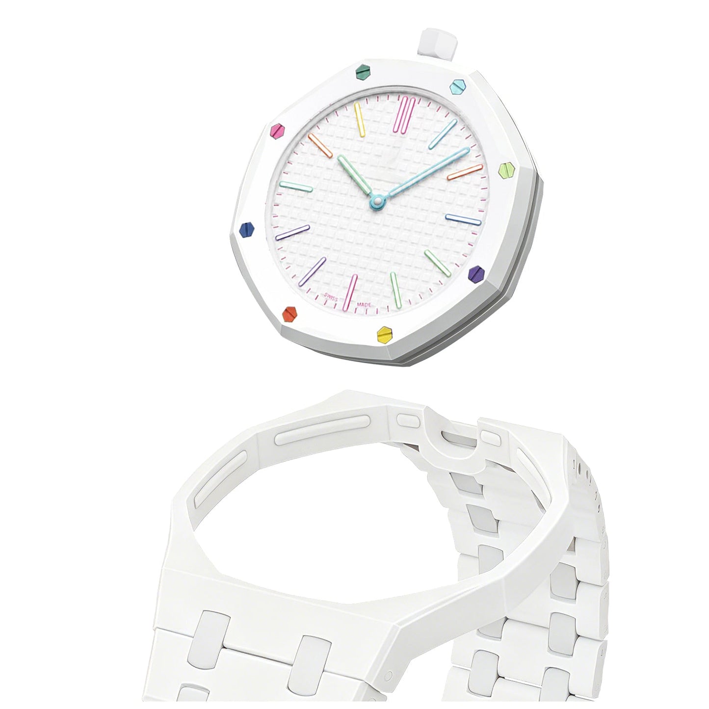[Avelora]OAK POP EXCLUSIVE WHITE BIOCERAMIC STRAP