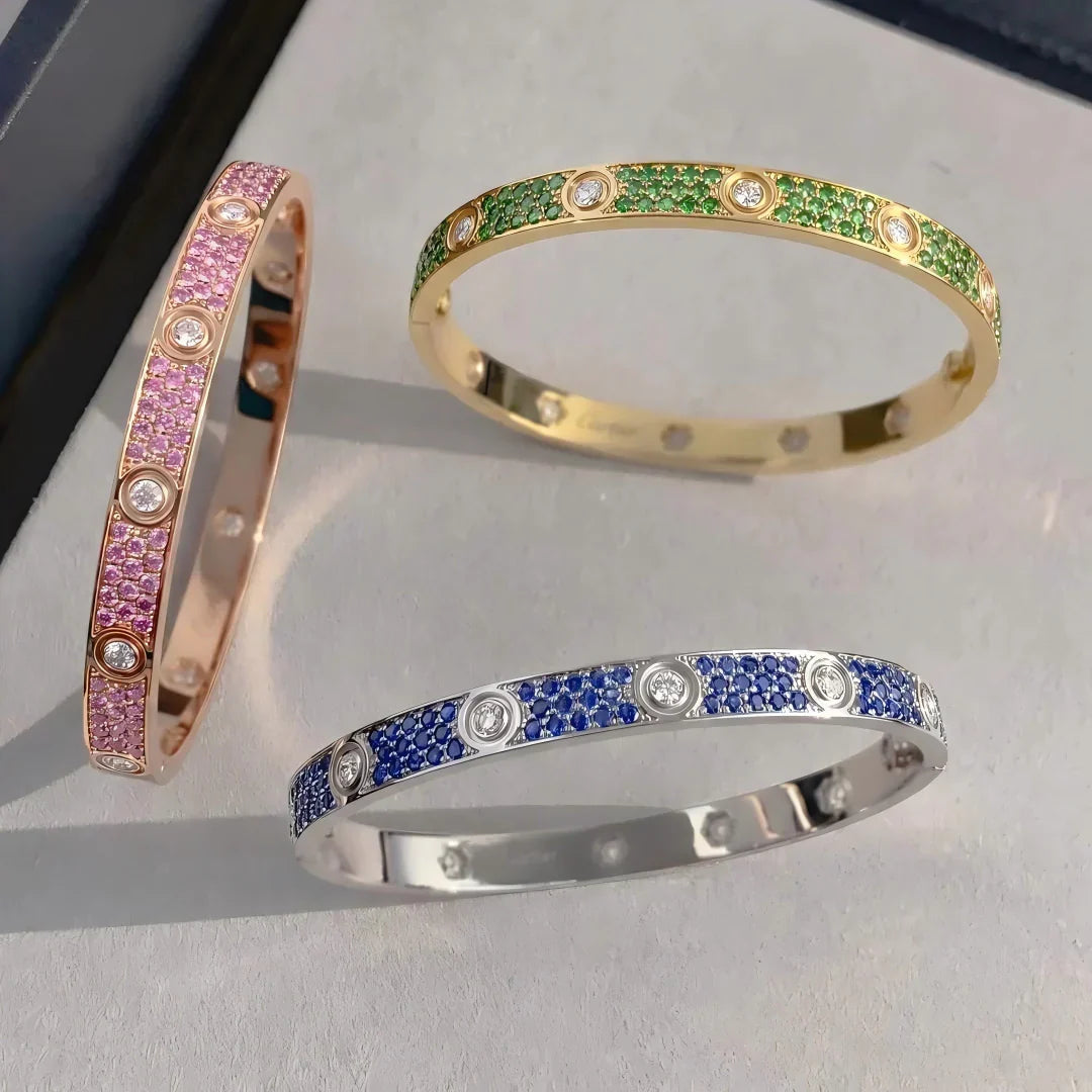 [Avelora]CLASSIC 6.1MM LOVE BRACELET 10-DIAMOND FULL PAVÉ