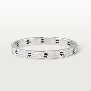 [Avelora Jewelry ]LOVE BRACELET 6.1MM DIAMOND-PAVED CERAMIC