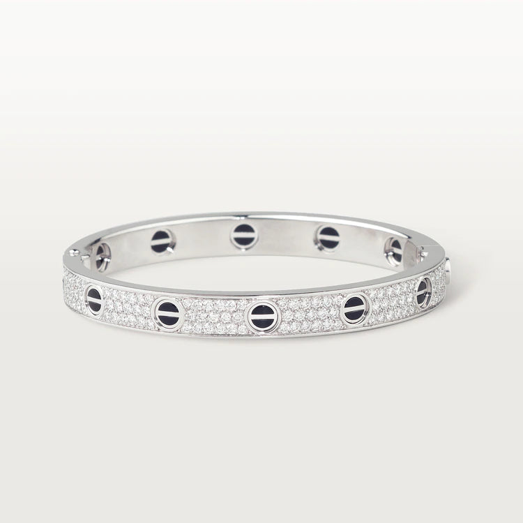 [Avelora Jewelry ]LOVE BRACELET 6.1MM DIAMOND-PAVED CERAMIC