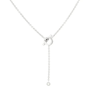 [Avelora]FINESSE SILVER DIAMOND NECKLACE