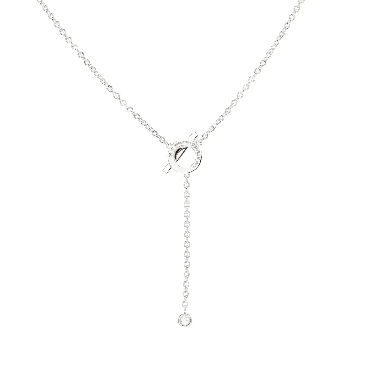 [Avelora Jewelry ]FINESSE SILVER DIAMOND NECKLACE