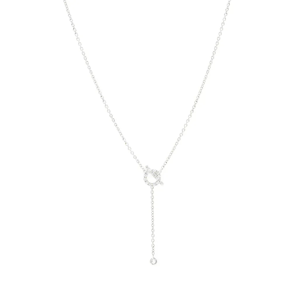 [Avelora]FINESSE SILVER DIAMOND NECKLACE