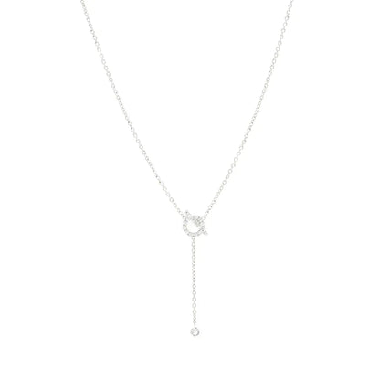 [Avelora]FINESSE SILVER DIAMOND NECKLACE