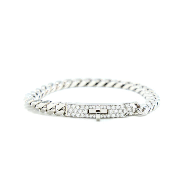 [Avelora Jewelry ]KELLY CHAIN SILVER DIAMOND BRACELET