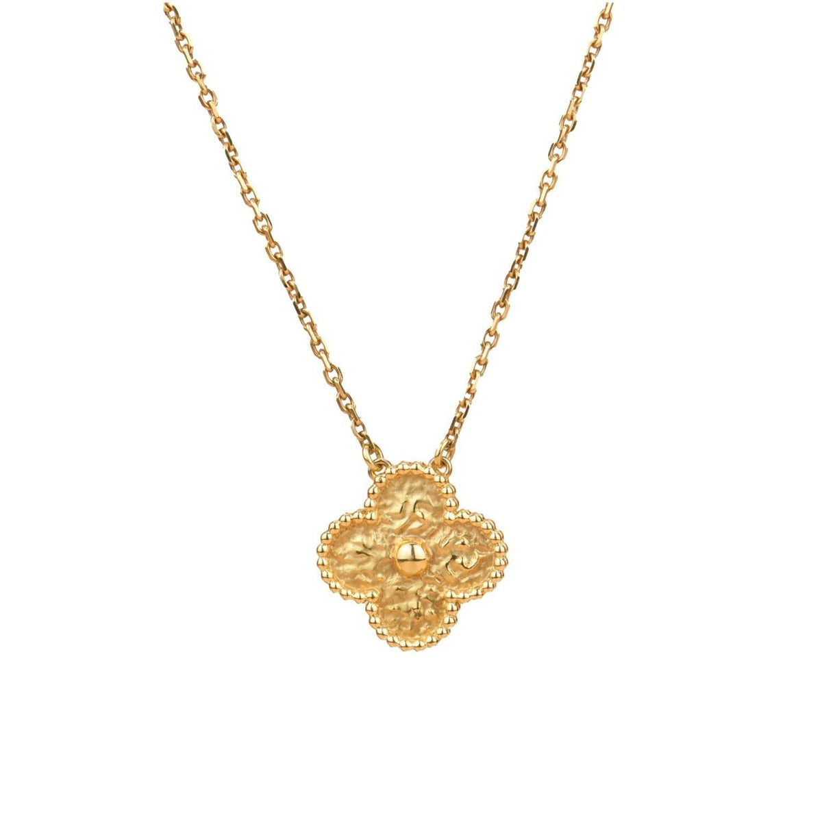 [Avelora Jewelry ]CLOVER 15MM  BRONZING NECKLACE