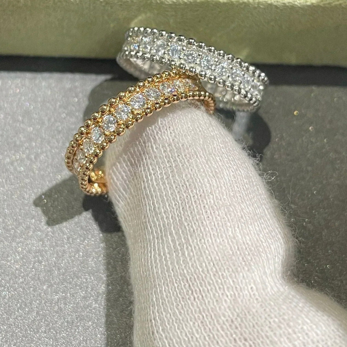 [Avelora Jewelry ]PERLEE DIAMOND SILVER RING