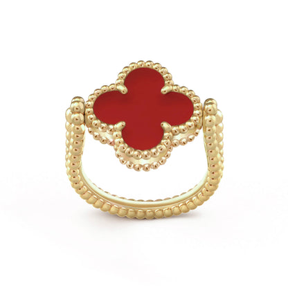 [Avelora]LUCKY CLOVER GOLD REVERSIBLE RING