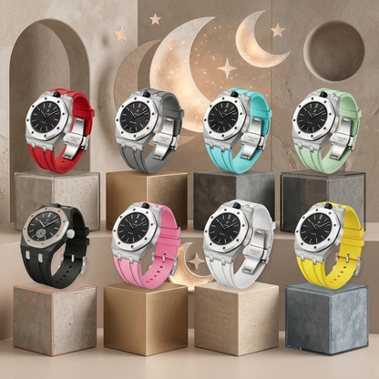 [Avelora]Royal Oak Pop Exclusive Steel Case & Silicone Strap With Cradle
