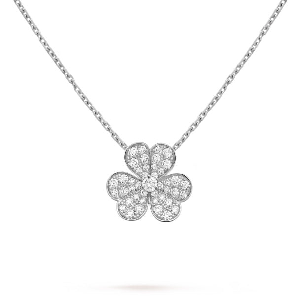 [Avelora Jewelry ]CLOVER DIAMOND NECKLACE SILVER
