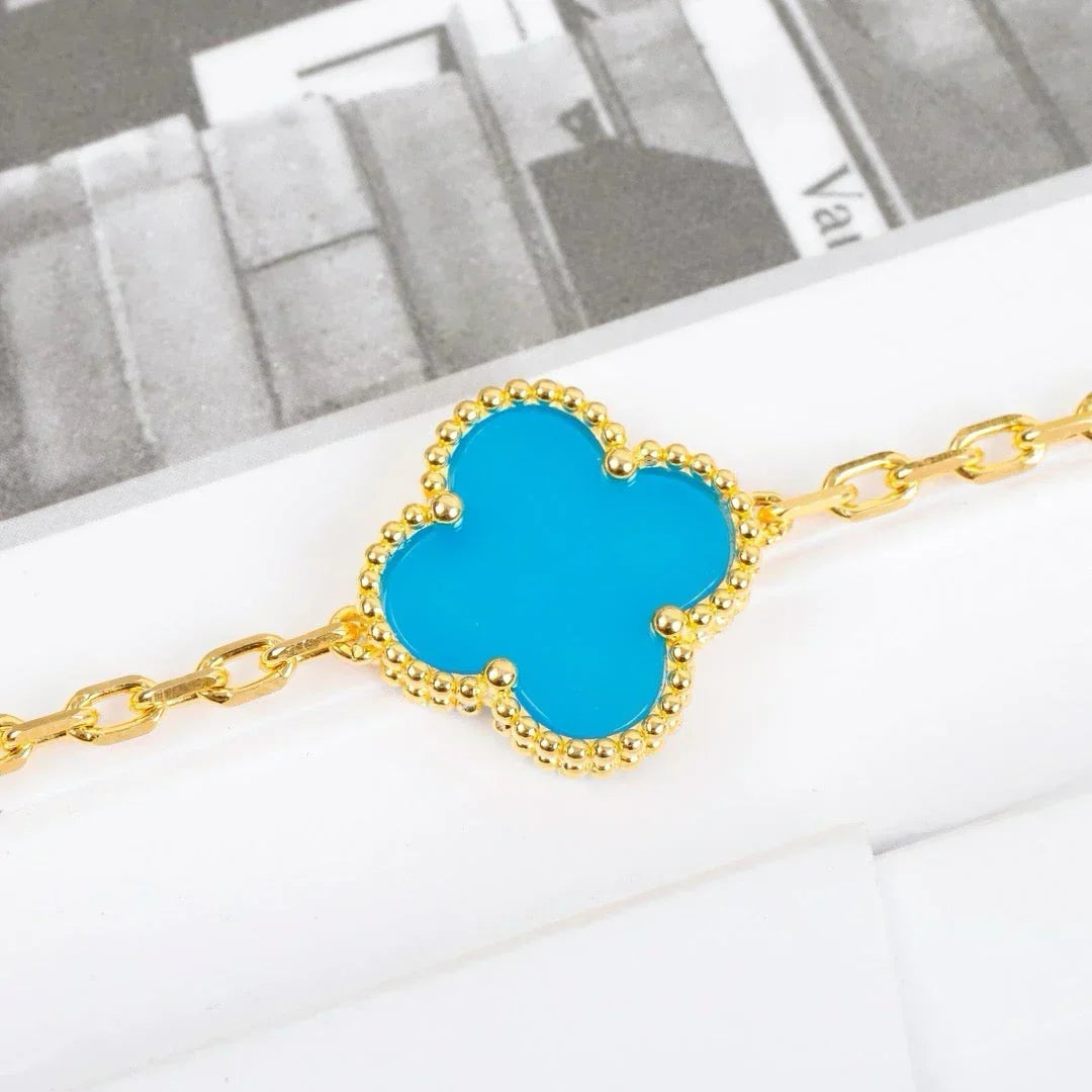 [Avelora Jewelry ] CLOVER 5 MOTIF TURQUOISE BRACELET COLLECTION
