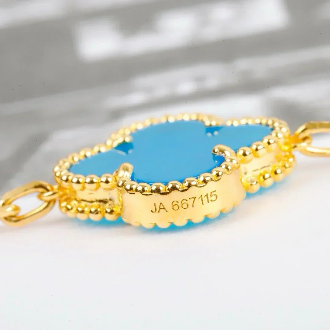 [Avelora Jewelry ] CLOVER 5 MOTIF TURQUOISE BRACELET COLLECTION