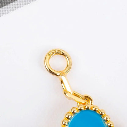 [Avelora]LUCKY CLOVER 5-MOTIF BRACELET - TURQUOISE COLLECTION