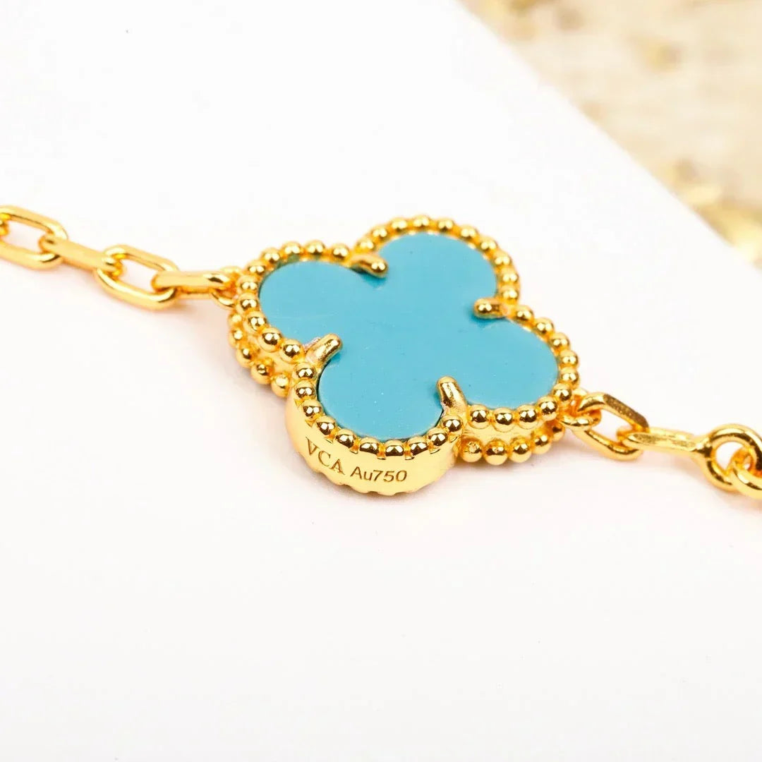 [Avelora Jewelry ] CLOVER 5 MOTIF TURQUOISE BRACELET COLLECTION