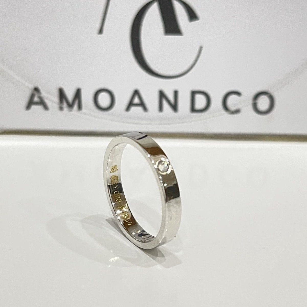 [Avelora Jewelry ]LOVE RING 4MM 1 DIAMOND