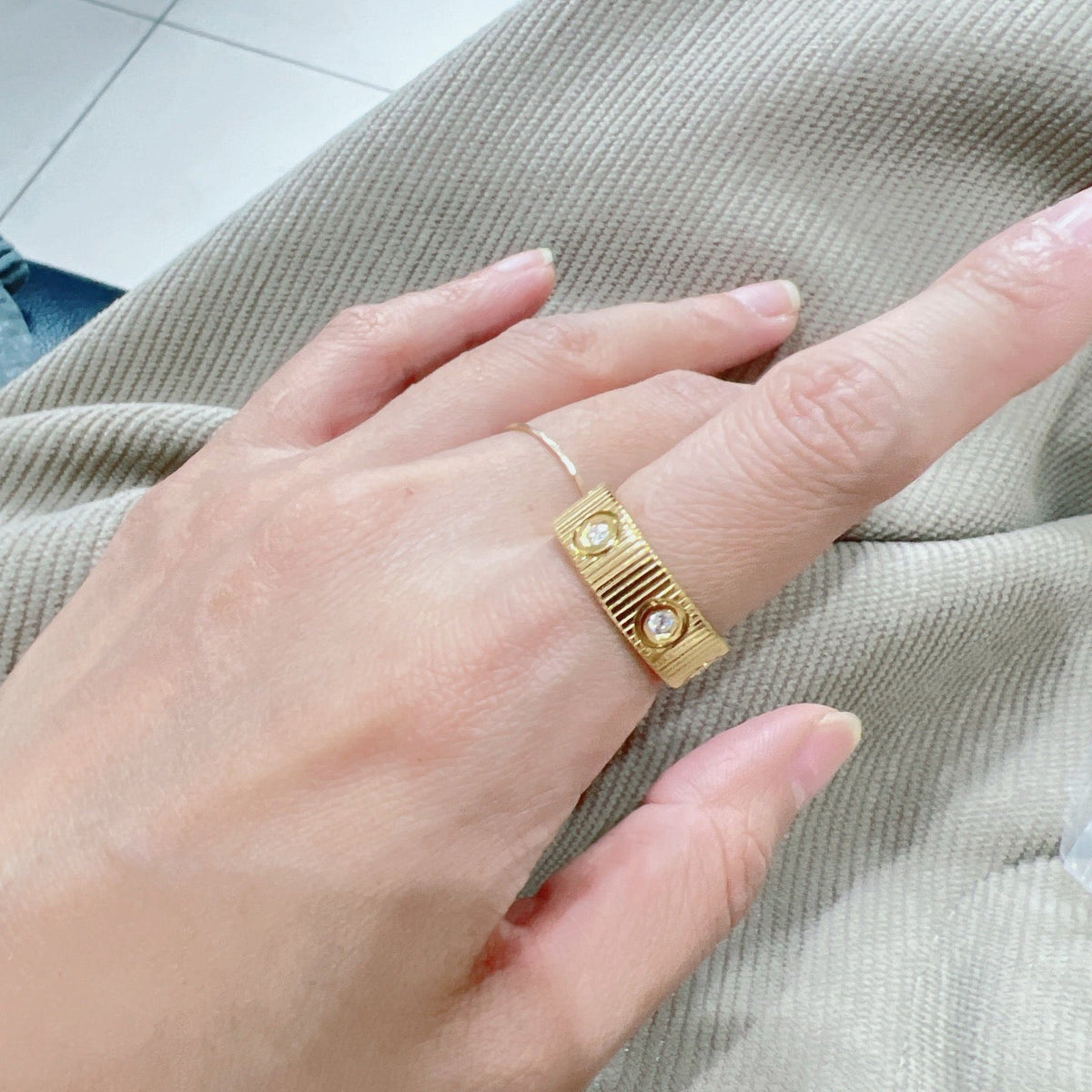[Avelora jewelry]LOVE 6.5MM UNLIMITED RING, 6 DIAMONDS