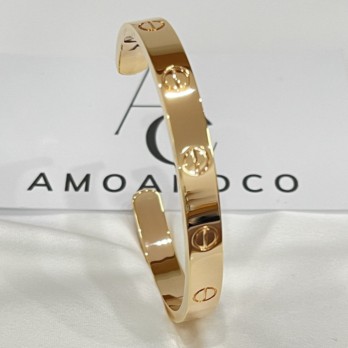 [Avelora Jewelry ]LOVE BRACELET 6.1MM OPEN CUFF