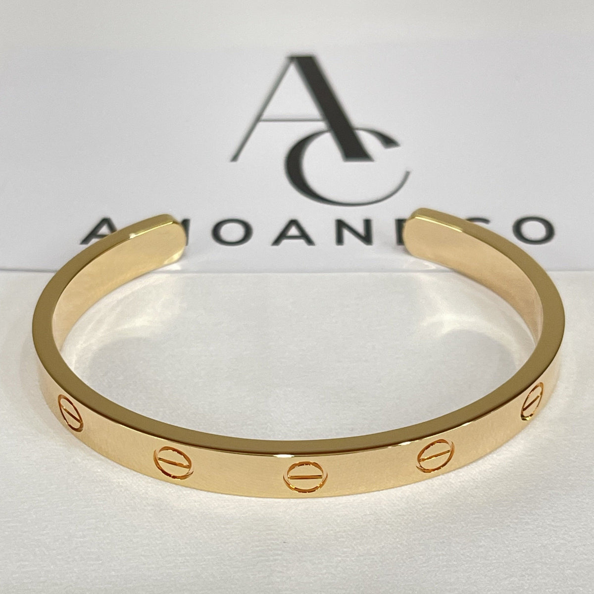 [Avelora Jewelry ]LOVE BRACELET 6.1MM OPEN CUFF