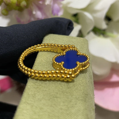 [Avelora]LUCKY CLOVER GOLD REVERSIBLE RING