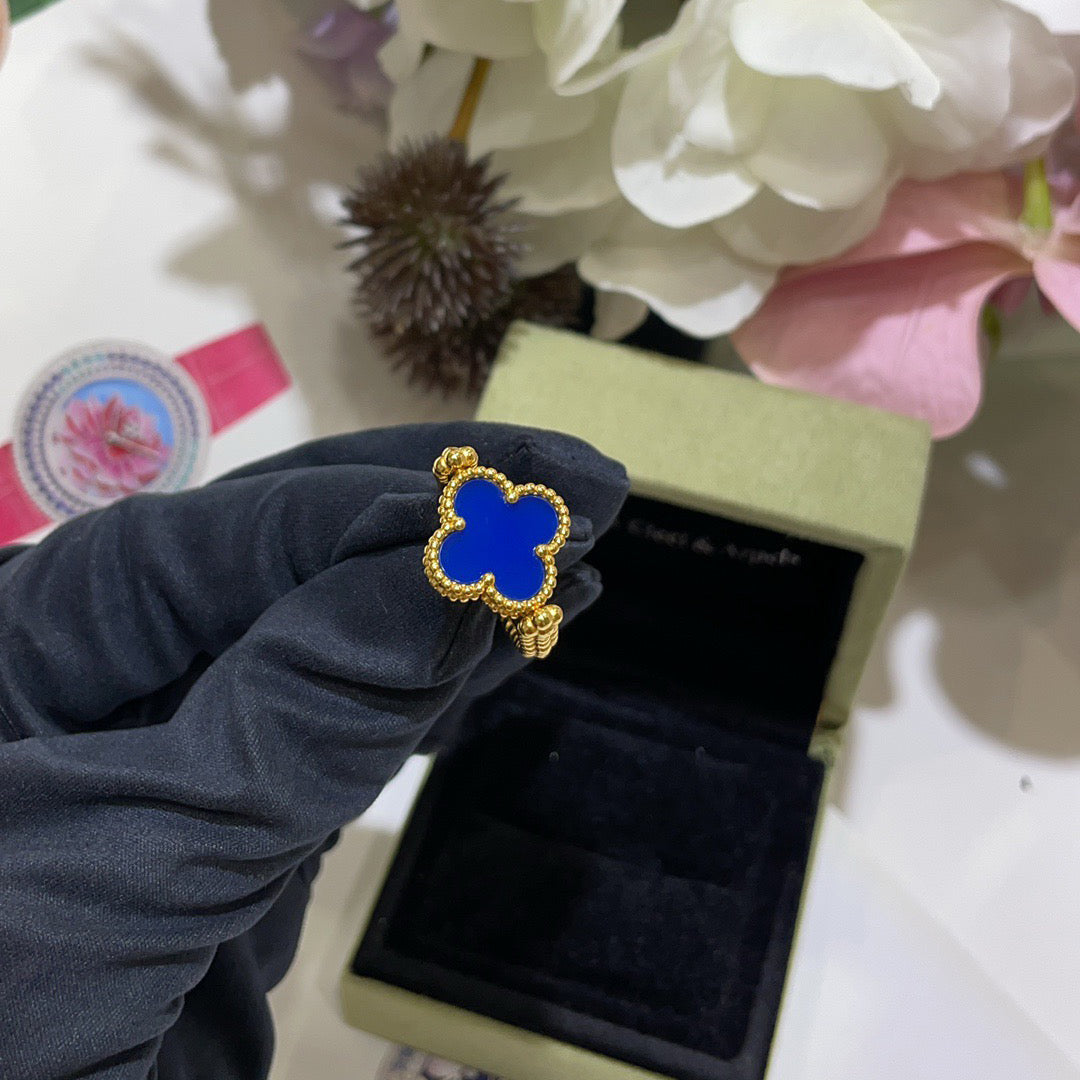 [Avelora]LUCKY CLOVER GOLD REVERSIBLE RING
