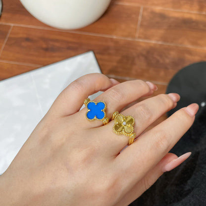 [Avelora]LUCKY CLOVER GOLD REVERSIBLE RING