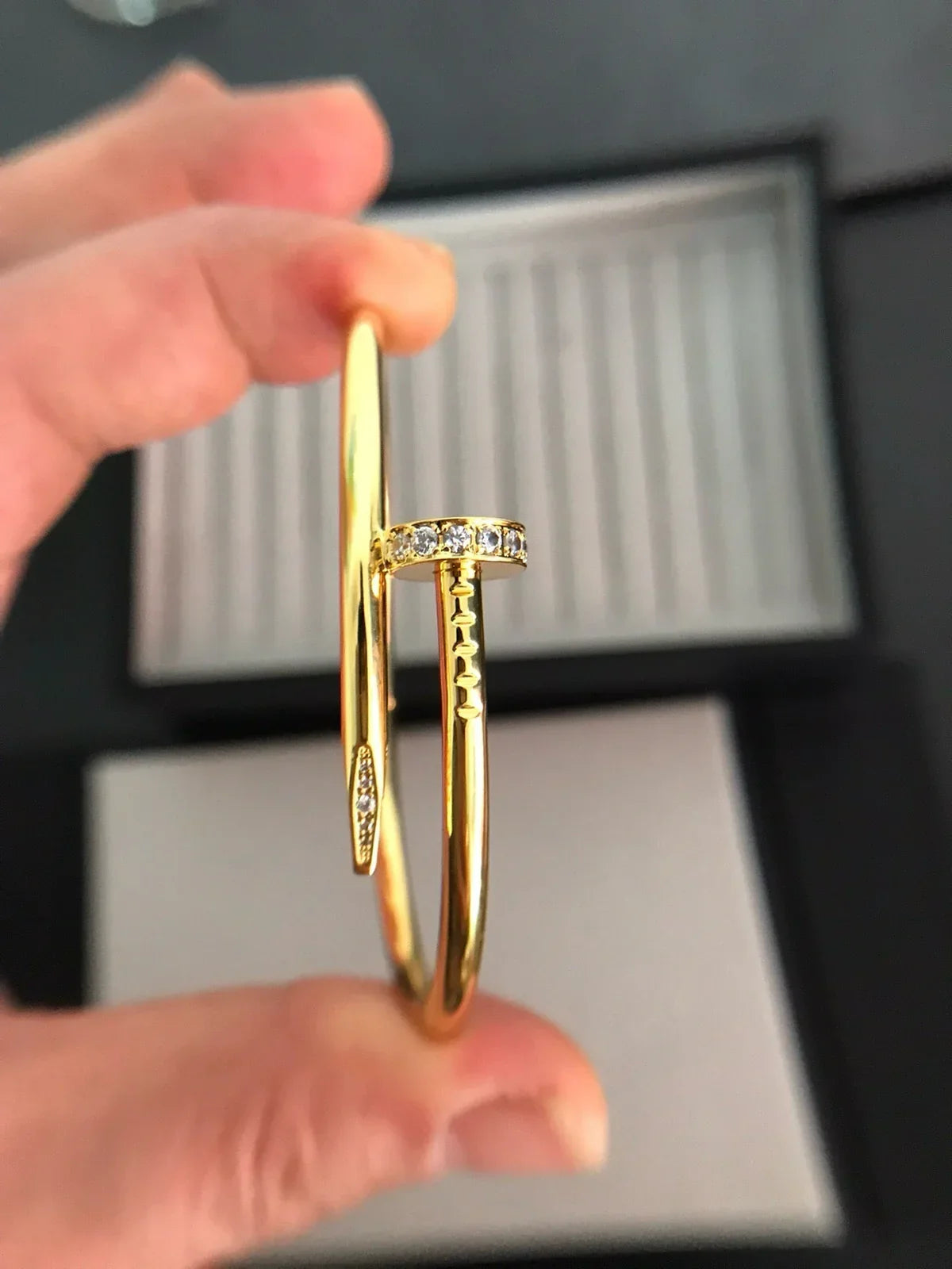 [Avelora]JUSTE UN CLOU 3.5MM CLASSIC DIAMOND BANGLE
