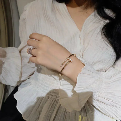 [Avelora]JUSTE UN CLOU 3.5MM CLASSIC DIAMOND BANGLE
