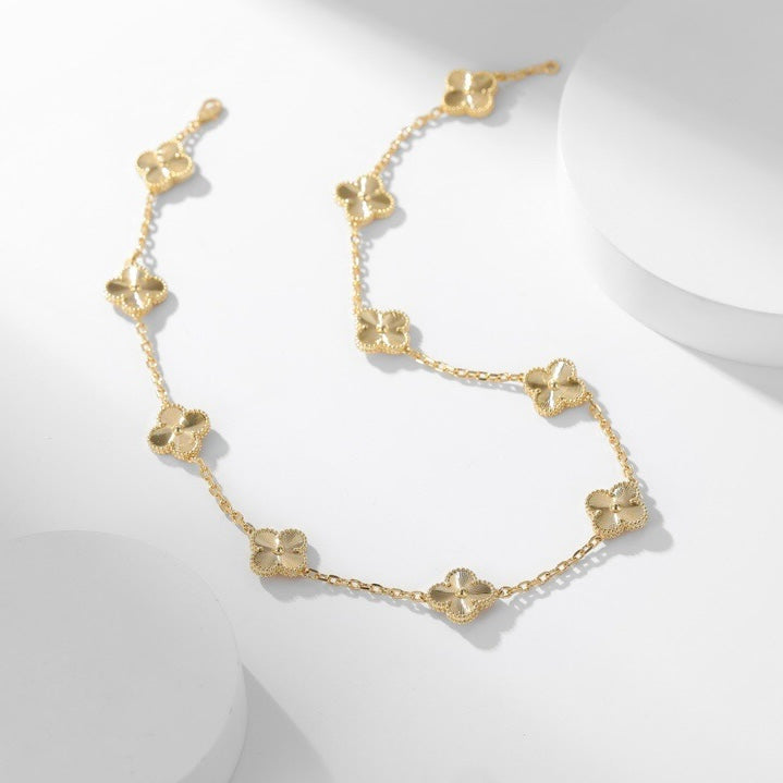 [Avelora Jewelry ]CLOVER 10 MOTIFS LASER NECKLACE