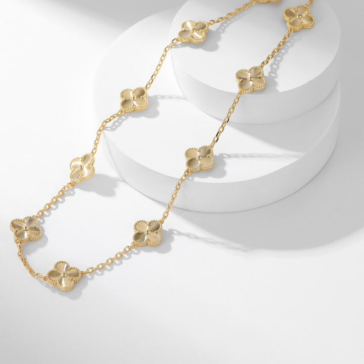 [Avelora Jewelry ]CLOVER 10 MOTIFS LASER NECKLACE