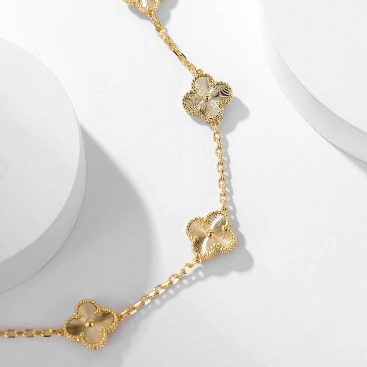 [Avelora Jewelry ]CLOVER 10 MOTIFS LASER NECKLACE