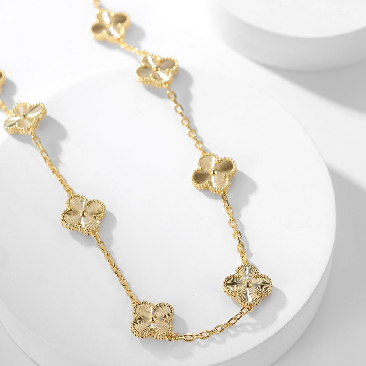 [Avelora Jewelry ]CLOVER 10 MOTIFS LASER NECKLACE
