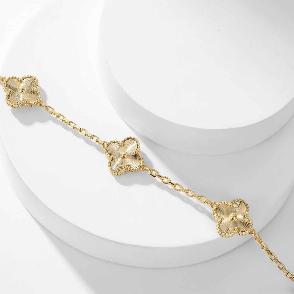 [Avelora Jewelry ]CLOVER 10 MOTIFS LASER NECKLACE