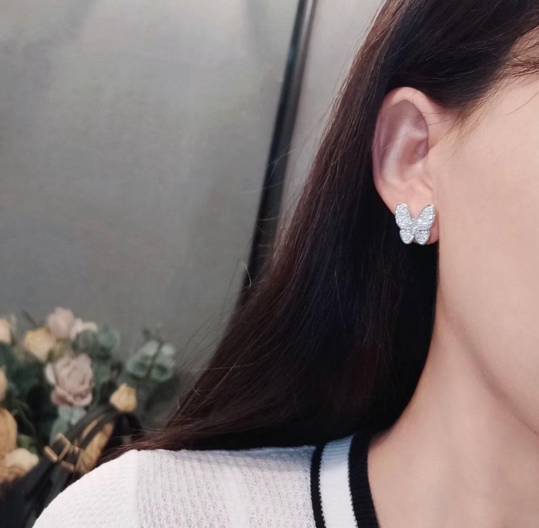 [Avelora Jewelry ]BUTTERFLY ALL DIAMOND EARRINGS