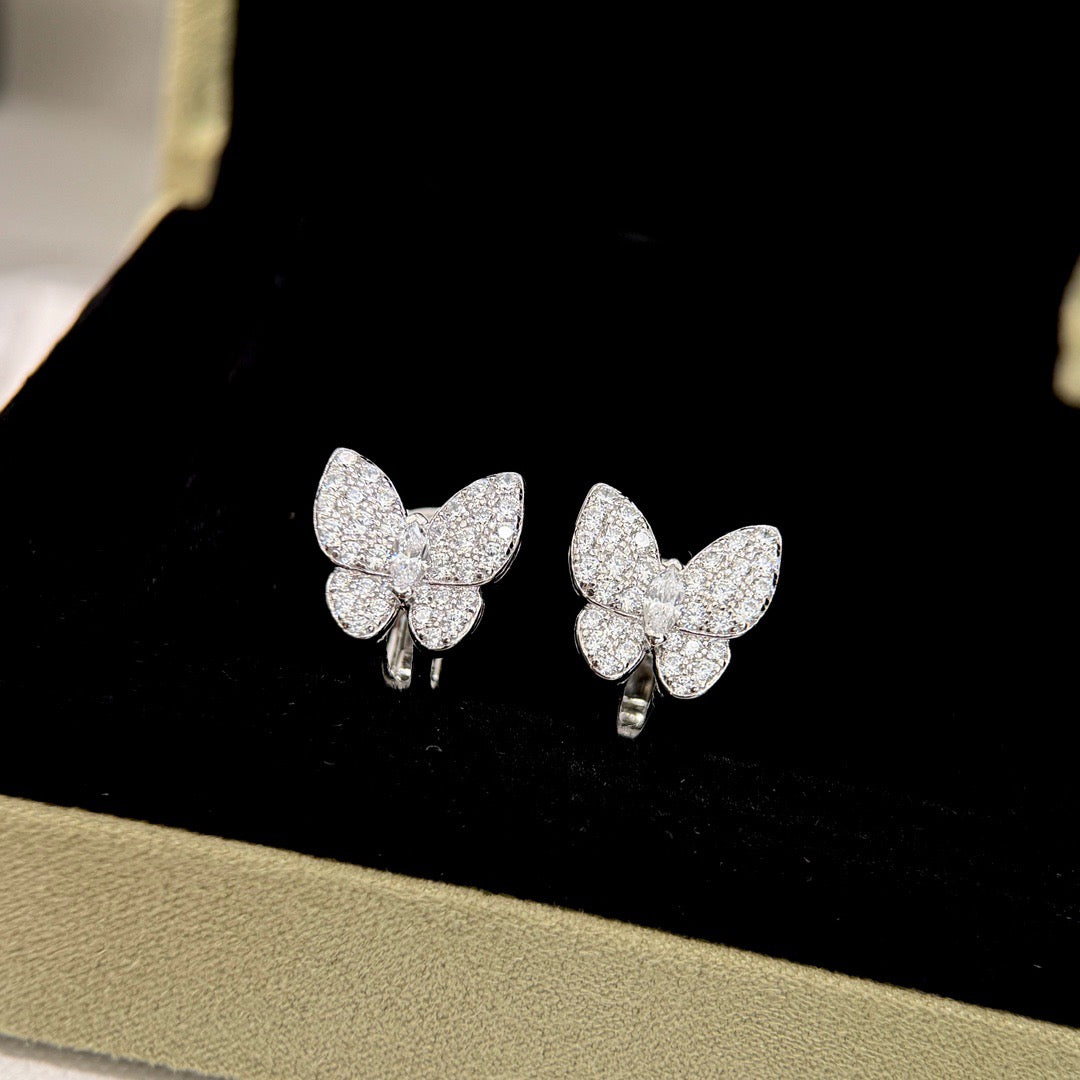 [Avelora Jewelry ]BUTTERFLY ALL DIAMOND EARRINGS
