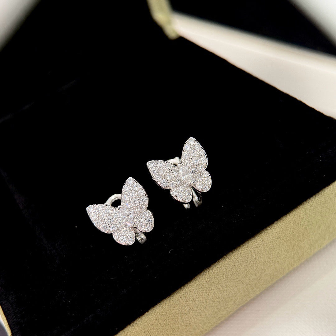 [Avelora Jewelry ]BUTTERFLY ALL DIAMOND EARRINGS