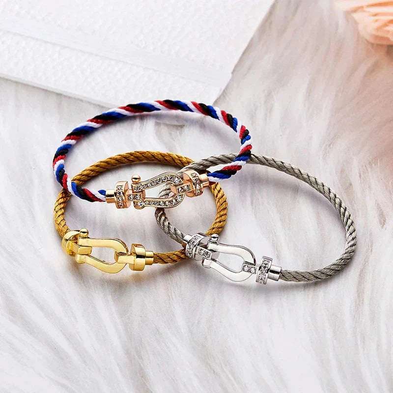 [Avelora Jewelry ]FORCE LARGE HORSESHOE NO DIAMOND BRACELET GOLD