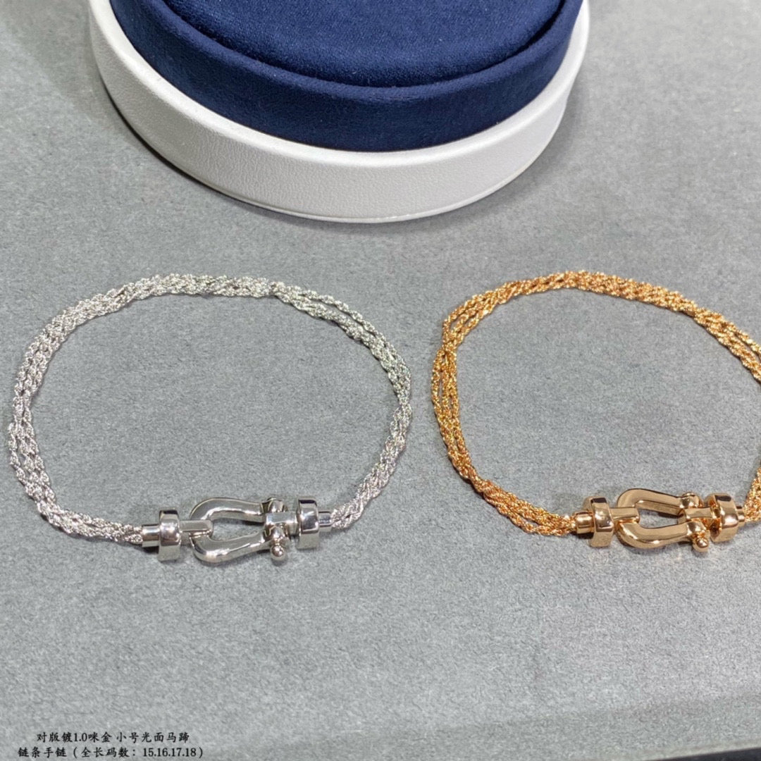[Avelora Jewelry ]FORCE SMALL HORSESHOE  DIAMOND CHAIN ROPE BRACELET