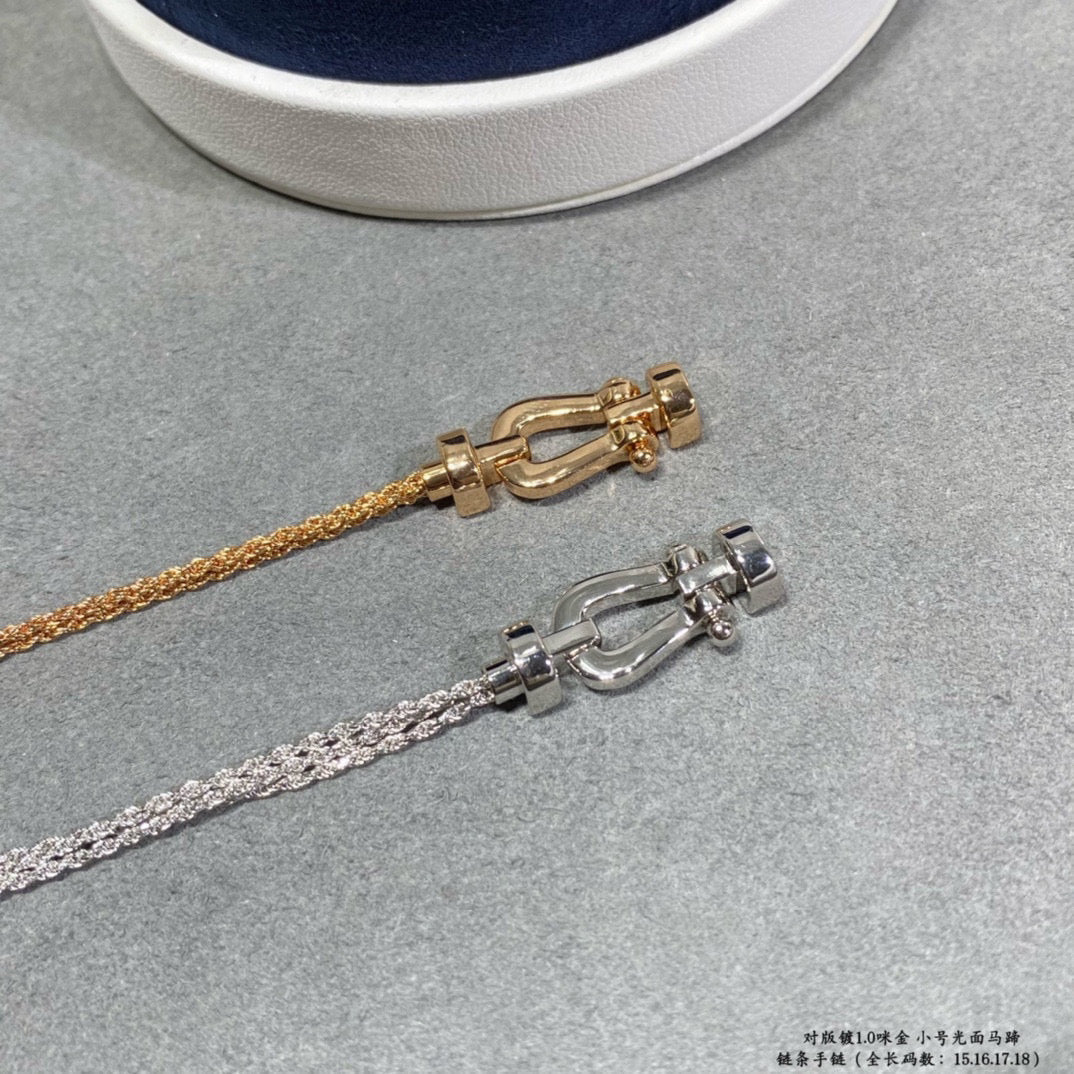 [Avelora Jewelry ]FORCE SMALL HORSESHOE  DIAMOND CHAIN ROPE BRACELET