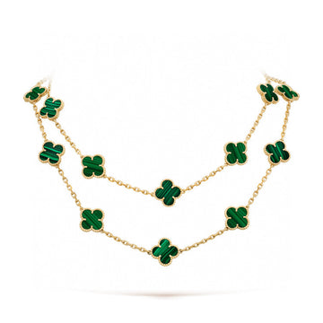 [Avelora Jewelry ]CLOVER 20 MOTIFS MALACHITE GOLD