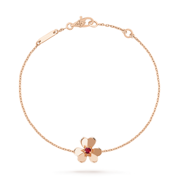 [Avelora Jewelry ]FRIVOLE GOLD FLOWER PINK MALACHITE BRACELET